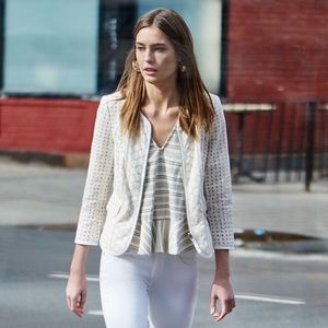 Anthropology white jacket